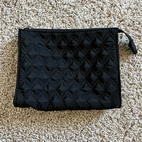 Fabletics NWOT Quilted Black Cosmetic Bag - Picture 2 of 3
